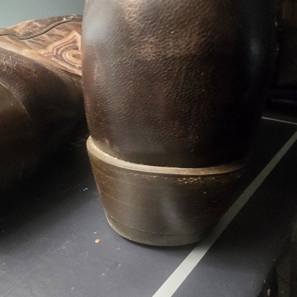 Lucchese Men's Chocolate Madras Goat Boot Men's 10.5 - Picture 9 of 10